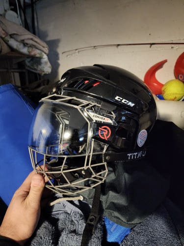 ccm helmet with half Shield