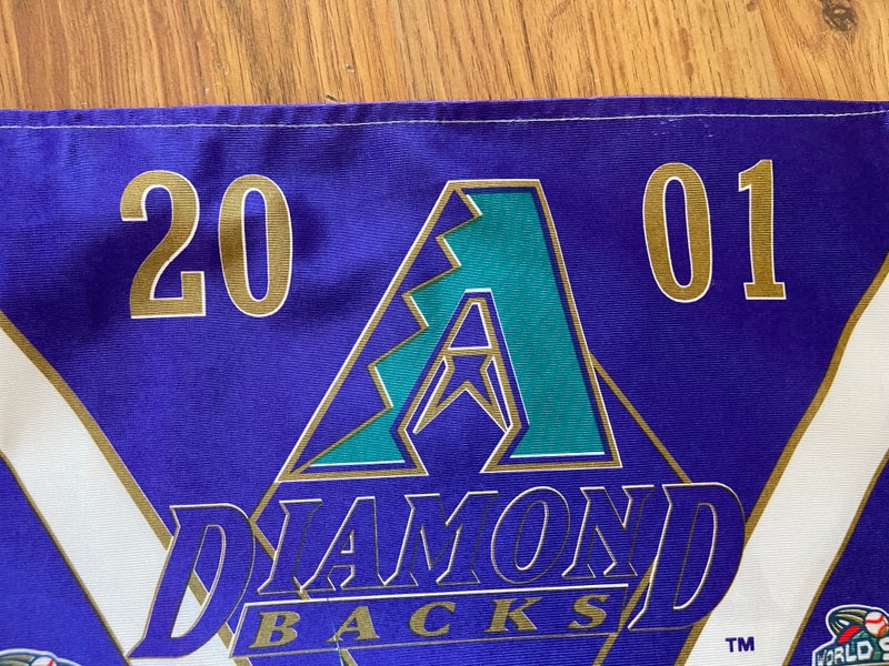 Arizona Diamondbacks MLB BASEBALL 2001 WORLD SERIES Mini Fan Cave Banner  Flag! | SidelineSwap