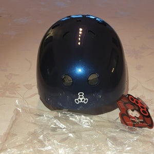 New TRIPLE 8  SWEAT SAVER Helmet-BLUE METALIC - SMALL