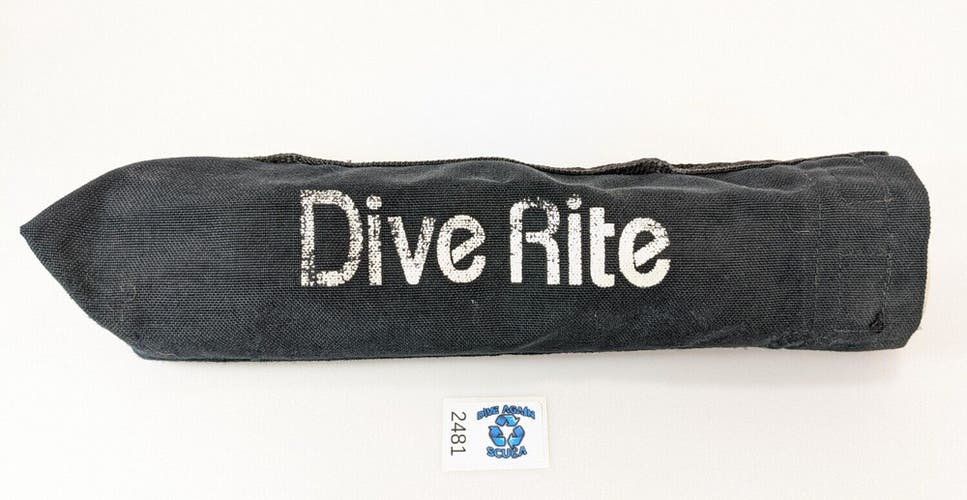 Dive Rite Utility Long Pocket Pouch Case Bag 13" x 4" Black Scuba BC BCD