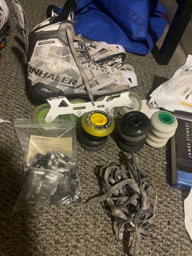 Used Mission Inhaler WM03 Inline Skates Wide Width Size 9