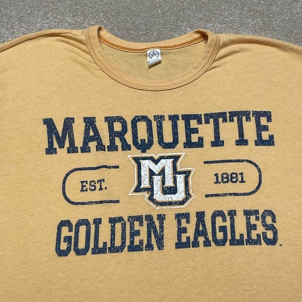 Men's Gold Marquette Golden Eagles Hockey Jersey 