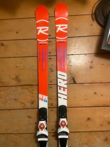 Rossignol Hero FIS GS Europa Cup 30m Radius Skis with SPX 15 Bindings