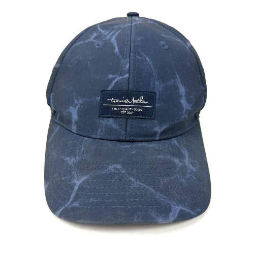 Travis Matthew Golf Adjustable Snapback Hat Cap Patch Blue All Over Graphic