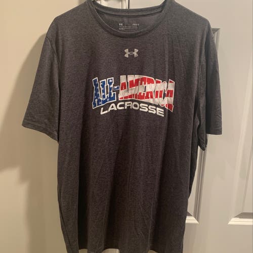 New Grey Under Armour All American Lacrosse Men's Under Armour Shirt