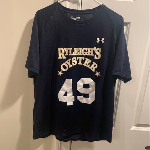 Navy Blue Ryleigh's Oyster Under Armour T-Shirt for Ocean City Classic