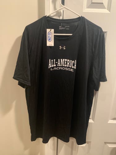 New Black Under Armour All American Lacrosse Under Armour Shirt.