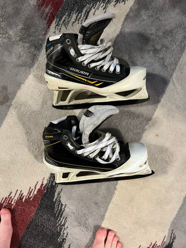 Used Bauer Regular Width Size 8.5 Total One NXG Hockey Goalie Skates