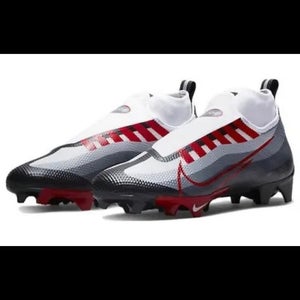 Nike Vapor Edge Pro 360 Black/Red/White Football Cleats DQ3670-061 Men's Size 8