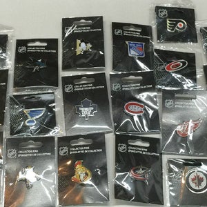 2 PACK NHL Team Logo Lapel Pins Various Teams