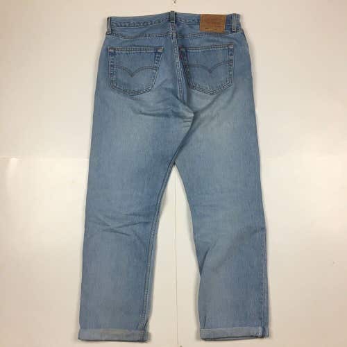 Vintage 90s Levi's 501 For Women Light Wash Blue Jeans Made in USA 34x30