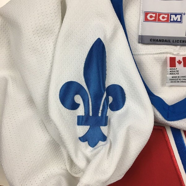 CCM Authentic Quebec Nordiques NHL Hockey Jersey Vintage Blue Away 48