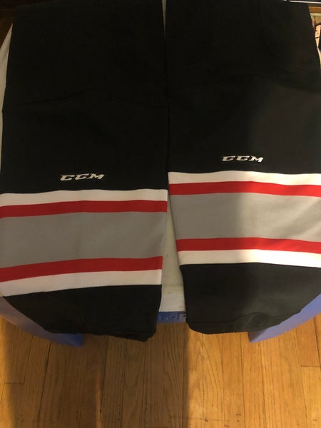 CCM BRAMPTON BEAST BLACK GAME SOCKS XL+