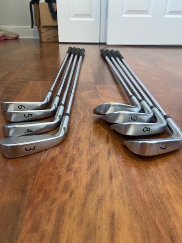 Used Right Handed Stiff Flex Steel Shaft S55 3-PW Iron Set