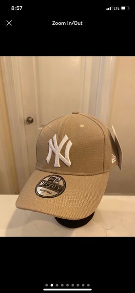 NEW ERA PLAID 9FORTY CAP NY YANKEES LIGHT BEIGE