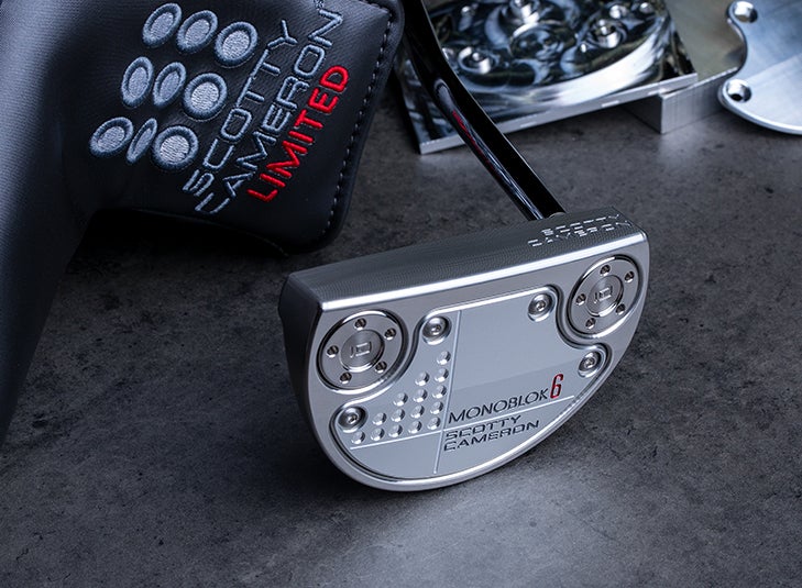 Putter Scotty Cameron Monoblok 6 édition Limitée Custom Shop - Droitier, 35 Pouces, Maillet, Acier Inox