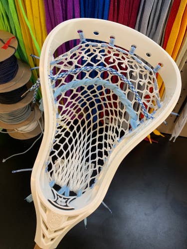 NEW Brine Triumph X Defense Mens Lacrosse head w/ Semi-Soft mesh & Mid-High Pocket