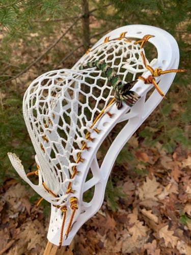 NEW Brine Triumph X Defense Lacrosse head Custom Strung w/ Semi-soft mesh & Bootlace