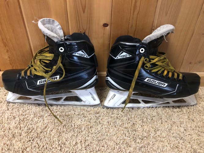 Used Bauer Regular Width  Size 8 Supreme S190 Hockey Goalie Skates
