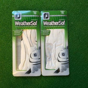 New FJ Foot Joy Womens Golf Glove Size Large 2 Pack Goes on RH (for LH Players)