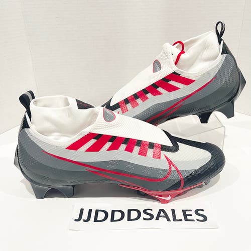 Nike Vapor Edge Pro 360 Football Cleats Ghost Gray Red DQ3670-061 Men’s Size 10.