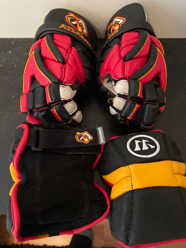 MLL Atlanta Blaze Warrior Custom Gloves and Elbow pads