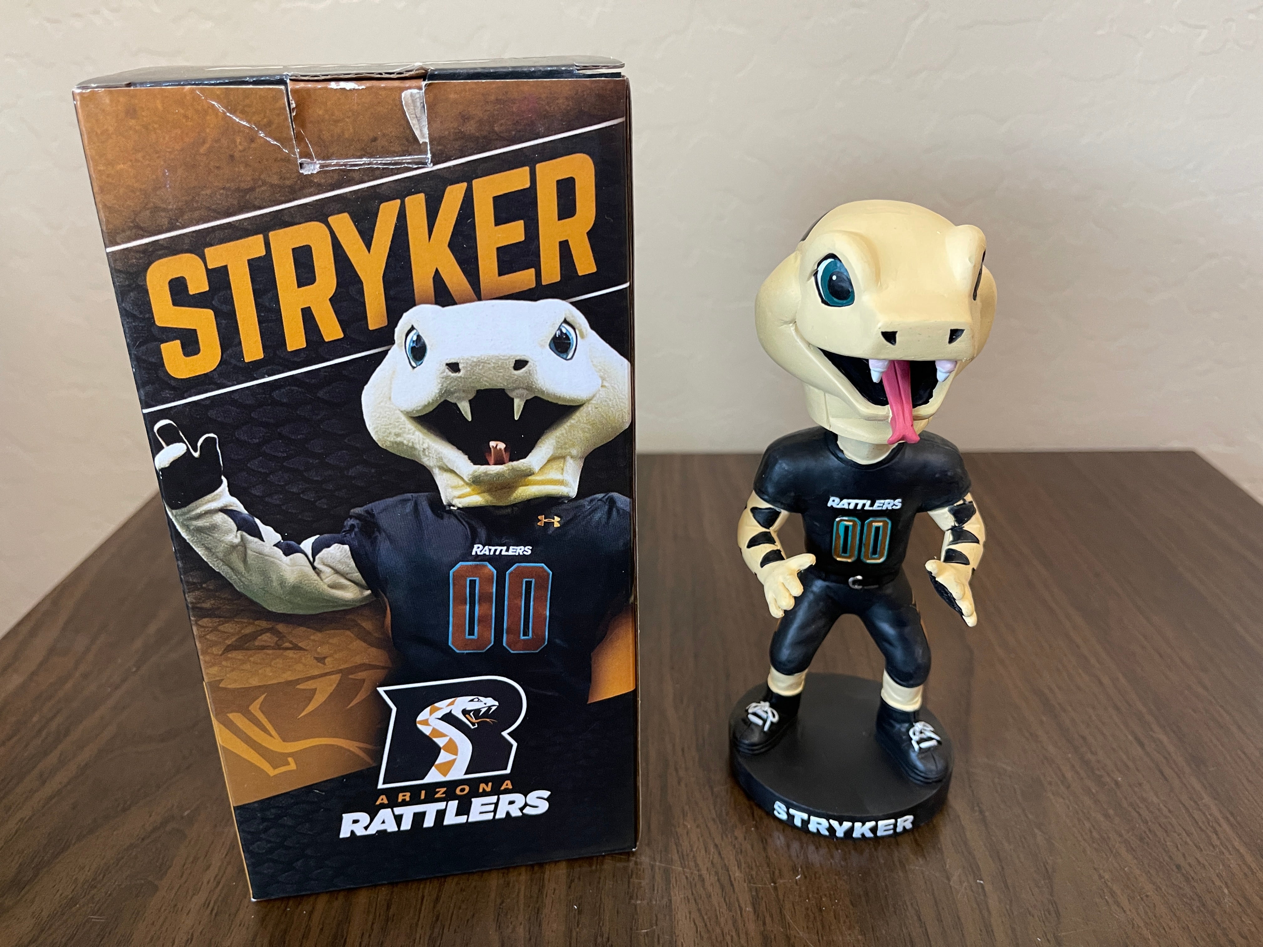 Arizona Rattlers Stryker Mascot IFL ARENA FOOTBALL SGA Promotional  Bobblehead!