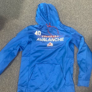 Used Large Colorado Avalanche 2022-23 Camp Player Hoodie Size Large Select your Number