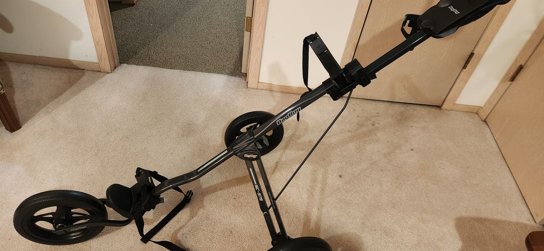 Black New Unisex Bag Boy Push Cart