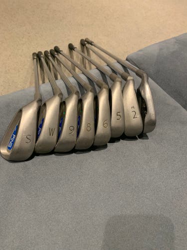 Men's Left Hand Regular Flex Steel Shaft G2 Green Dot Iron Set