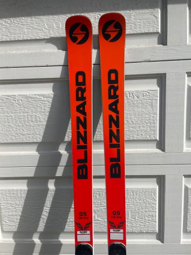 Used Blizzard 188 cm Racing GS FIS Skis Without Bindings