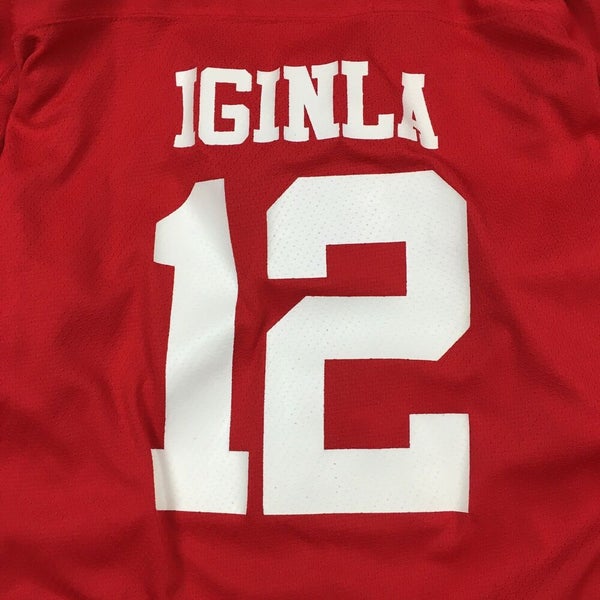 Jarome Iginla SIgned Calgary Flames Red Hockey Jersey