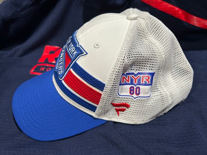 80 Tyler Wall New York Rangers Player Issue Fanatics Authentic Pro Hat Locker Room