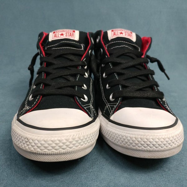 black converse red stripe