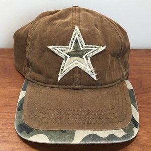 Dallas Cowboys Hat Strapback Cap NFL Football Camouflage Hunt Beige Military TX