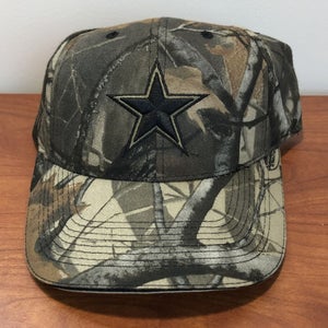 Dallas Cowboys Hat Strapback Cap NFL Football Camouflage Hunting Outdoor Green