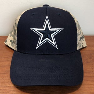 Dallas Cowboys Hat Strapback Cap NFL Football Blue Camouflage Military Hunt TX