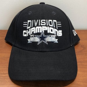 Dallas Cowboys Hat Strapback Cap NFL Football New Era Black 2014 Champions TX