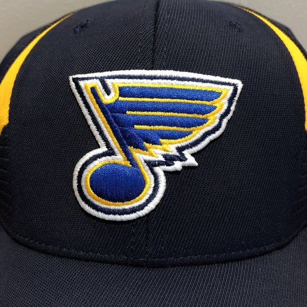 St. Louis BLUES Hat Baseball Ball Cap Flex FITTED ONE SIZE Mesh