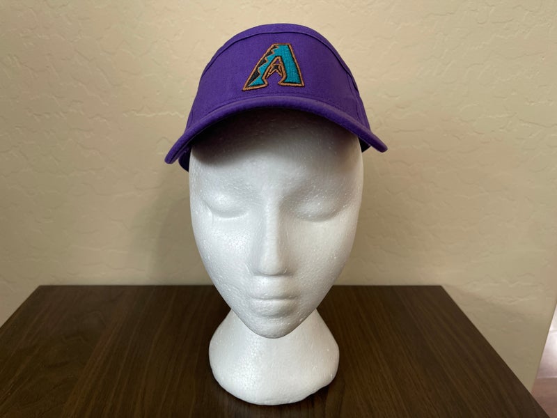 Arizona Diamondbacks Dbacks MLB BASEBALL VINTAGE LOGO Purple Visor