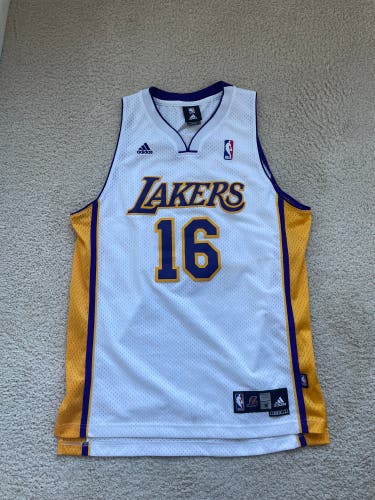 Adidas Los Angeles Lakers Pau Gasol Jersey Medium USED