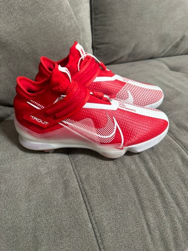 Red Sz-10-1/2 Nike High Top Force Zoom Trout 7