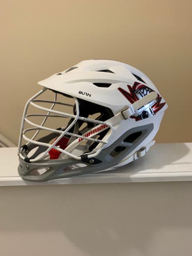 2022 GAME WORN BRODIE MERRIL PLL CANNONS HELMET