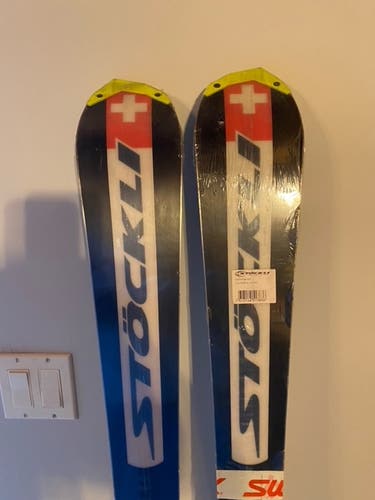 Stockli Skis 155 SL with Marker Bindings and 160 SL without bindings