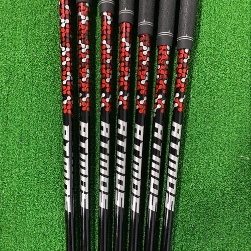 Fujikura Atmos Graphite Regular Flex 4-PW Golf Club Shafts 0.370 Parallel Tip