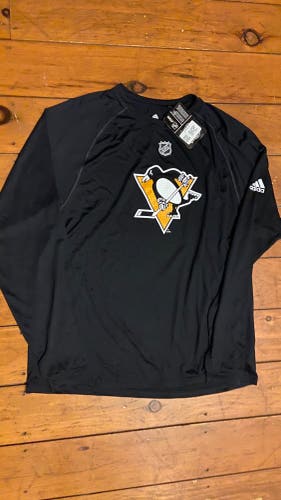 adidas Pittsburgh Penguins Performance Long Sleeve Shirt