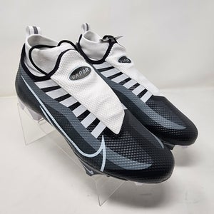 Nike Football Cleats Mens 8.5 Black White Vapor Pro 360 Edge Ghost Laces Knit