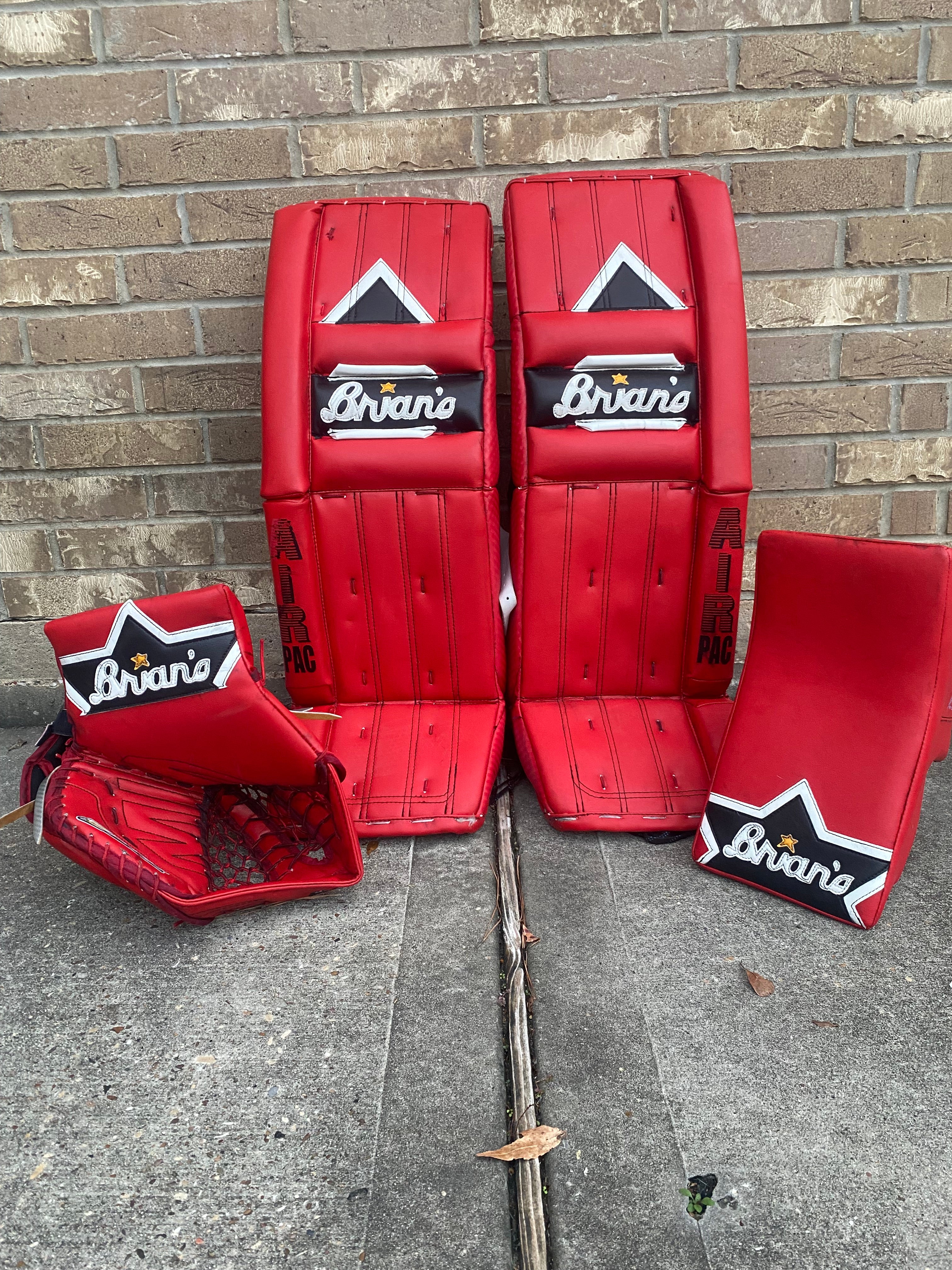 Brian's Heritage Pro Custom AIR PAC Pro Stock Goalie Pads and