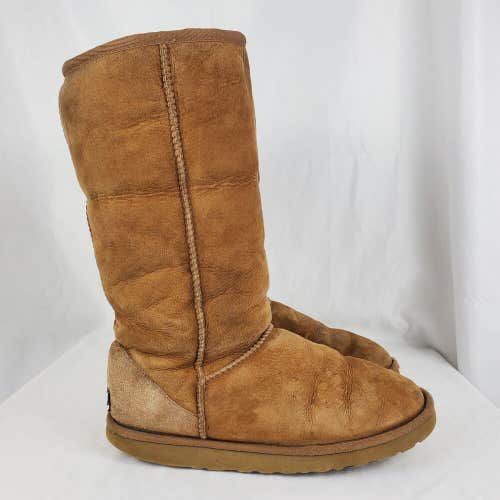 Ugg Australia Women's Size 8 CHESTNUT Brown Classic Tall 5815 Boots Snow Winter