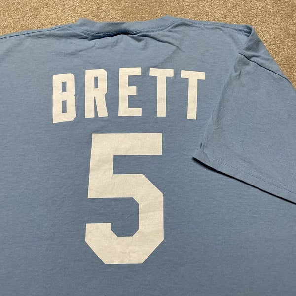 Kansas City Royals/ George Brett T-shirt (LG, Blue)